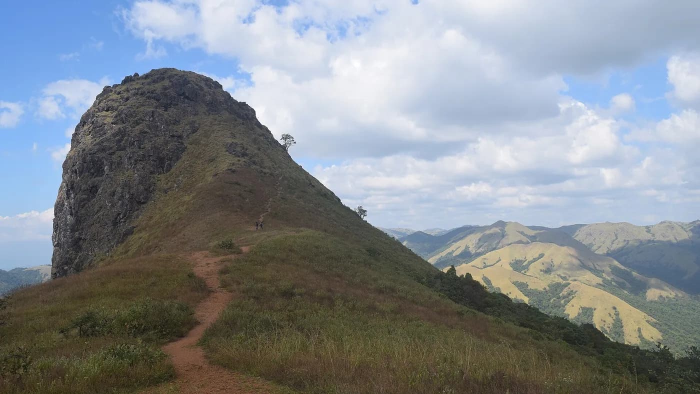 Ettina Bhuja mountain shoulder rising out of forest