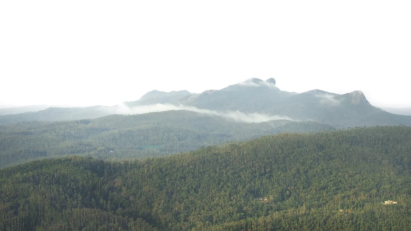 Western Ghats landscape from Mullayanagiri Betta